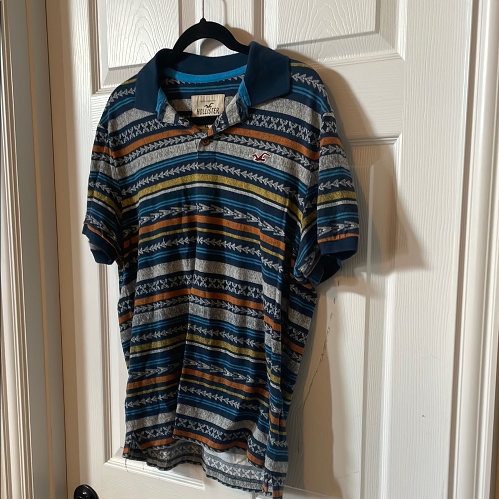 Hollister polo collared shirt, size xl